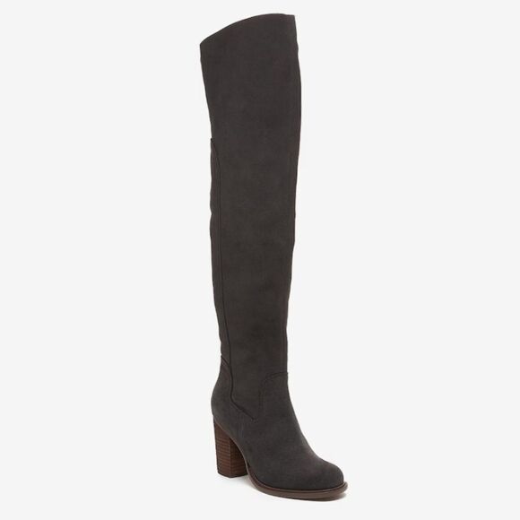 Kelsi Dagger Logan Graphite Suede Over The Knee Boot size 7. - Picture 2 of 11